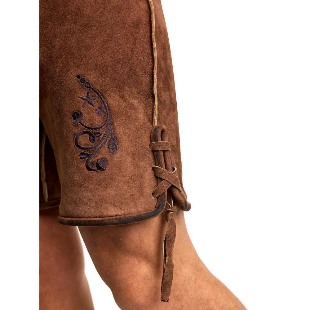 Steigenhöfer Traditionelle Lederhose aus Ziegenleder für Herren