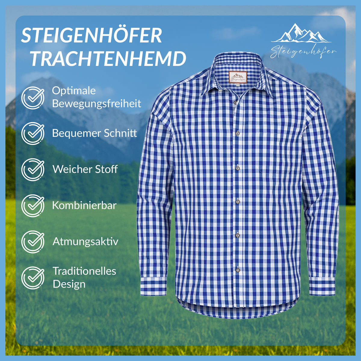 Steigenhöfer Kariertes Hemd BASTI