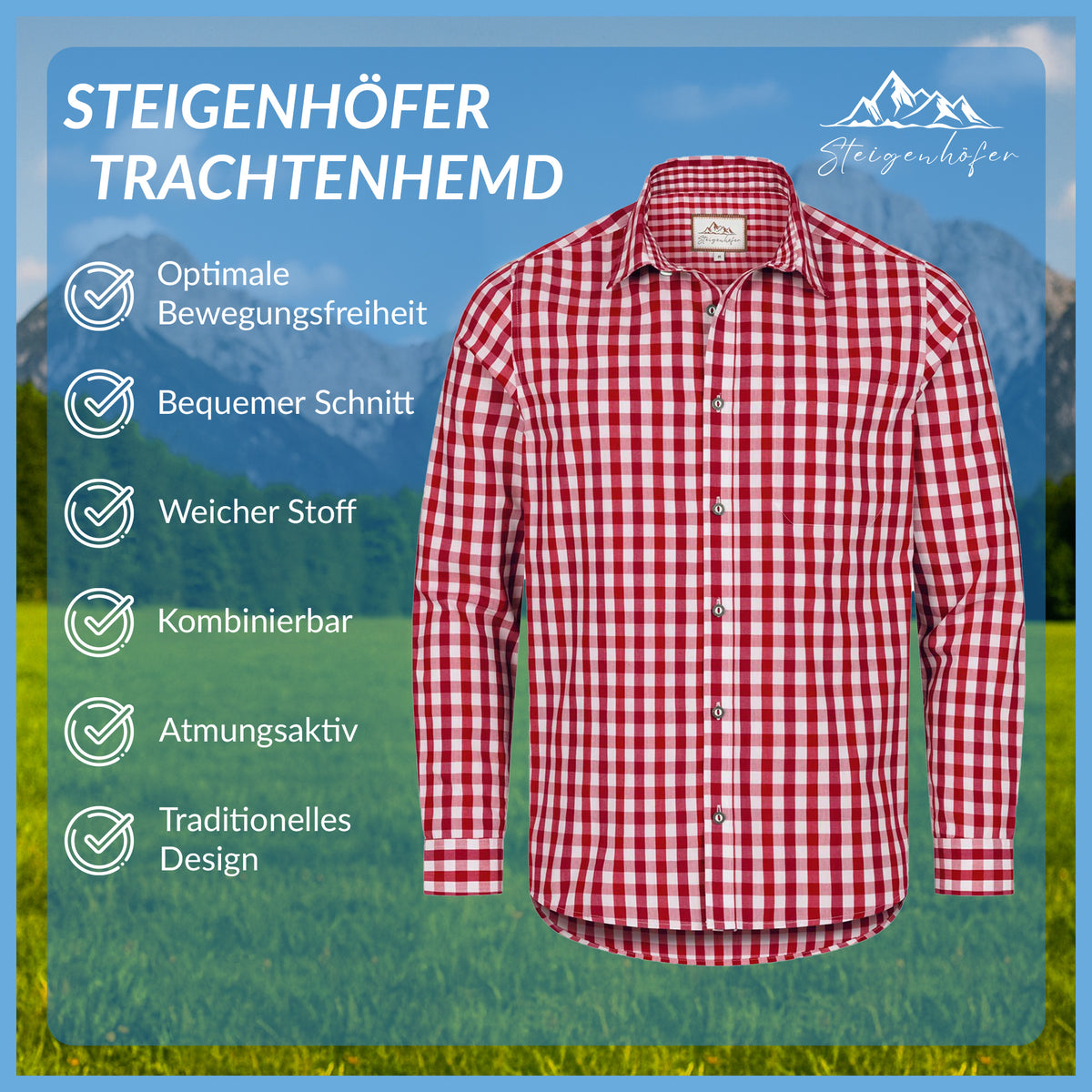 Steigenhöfer Kariertes Hemd BASTI