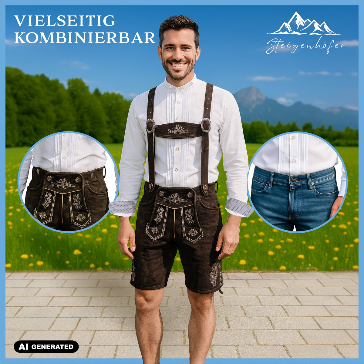 Steigenhöfer Stehkragenhemd VALENTIN