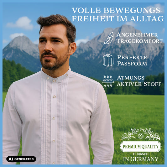 Steigenhöfer Stehkragenhemd VALENTIN