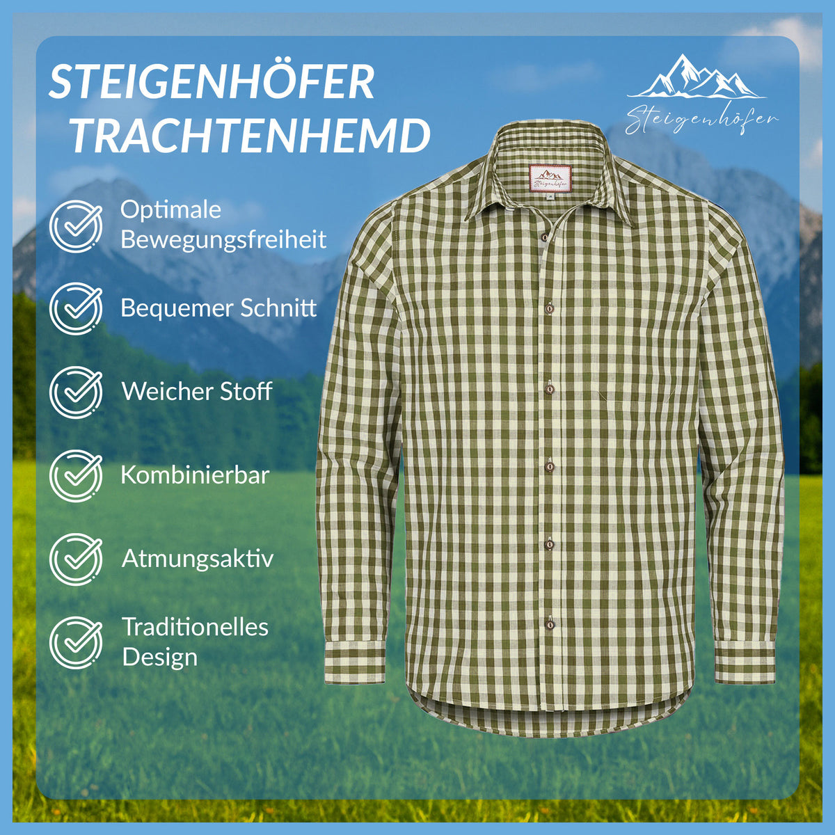 Steigenhöfer Kariertes Hemd BASTI