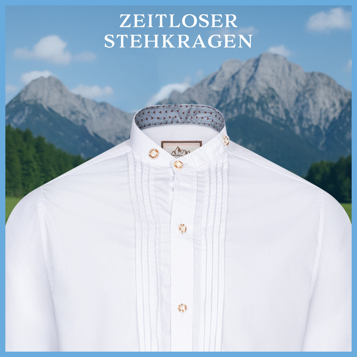 Steigenhöfer Stehkragenhemd VALENTIN