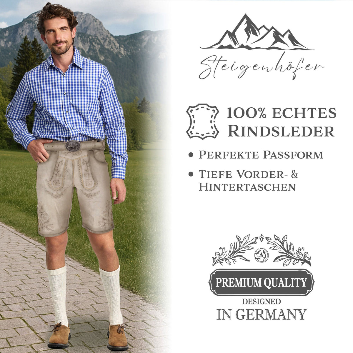 Steigenhöfer Vintage Lederhose FRANZ