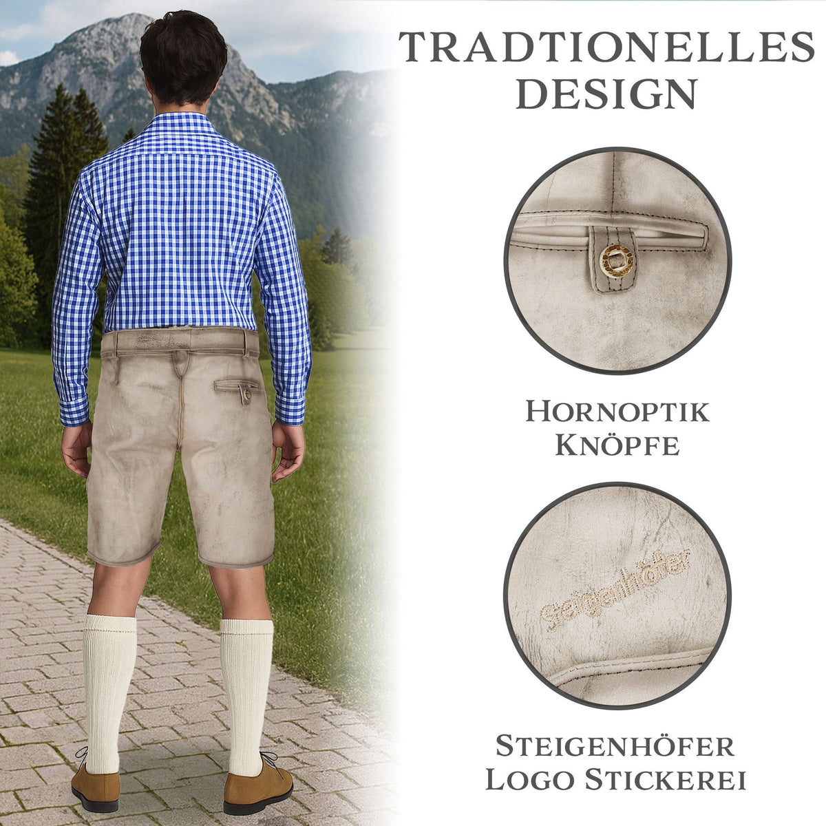 Steigenhöfer Vintage Lederhose FRANZ