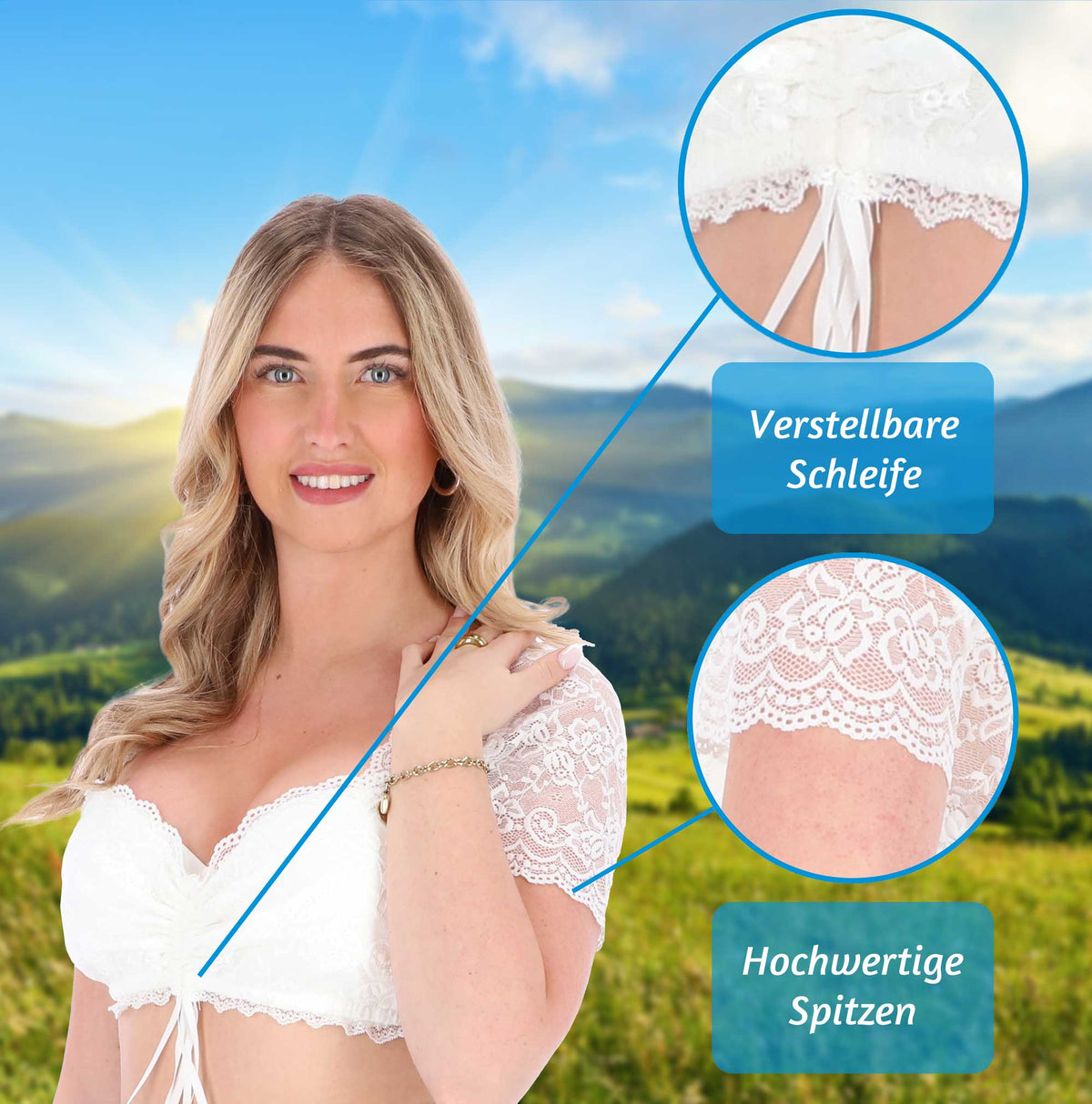 Steigenhöfer Dirndlbluse GINA