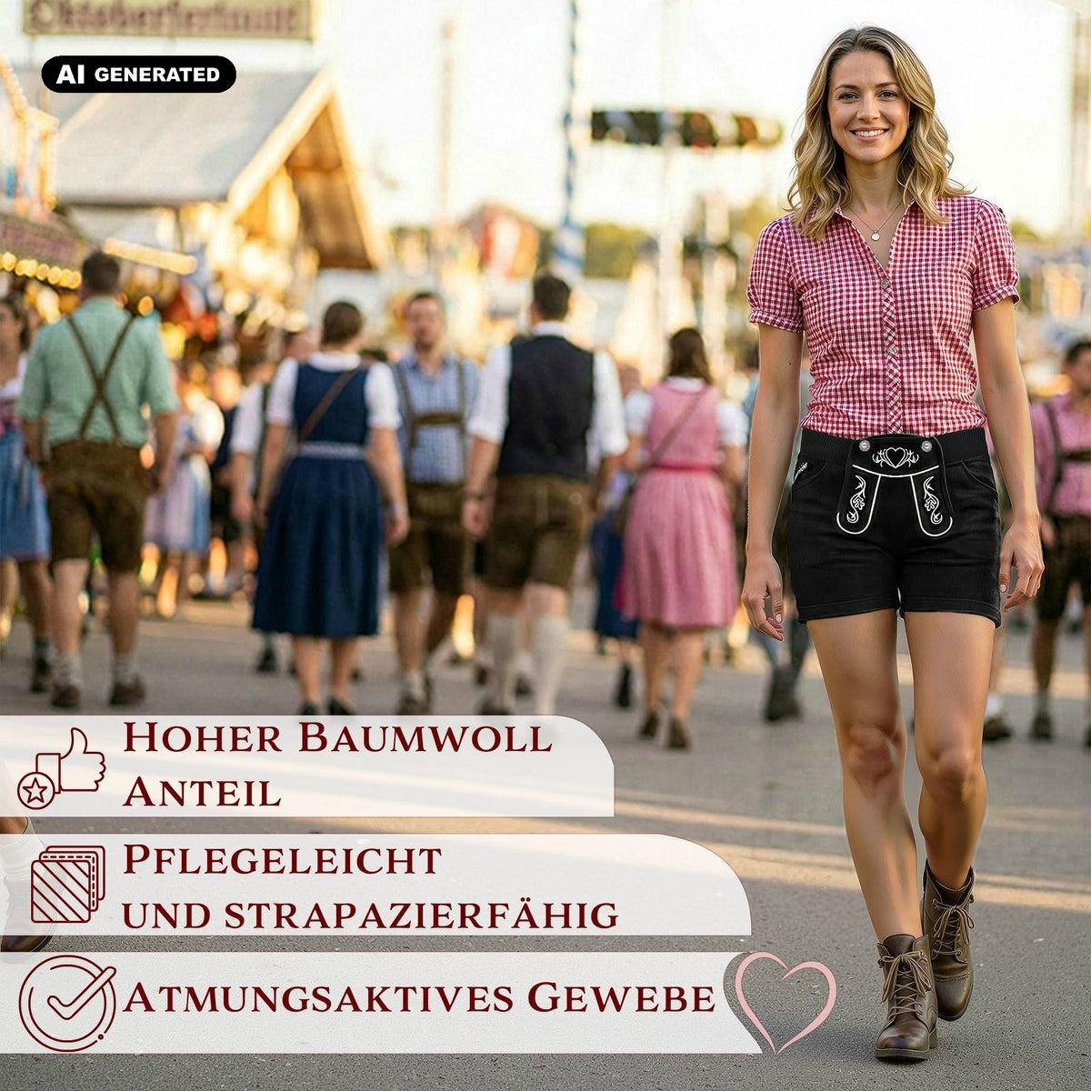 Steigenhöfer Trachten Joggingshorts HELENE