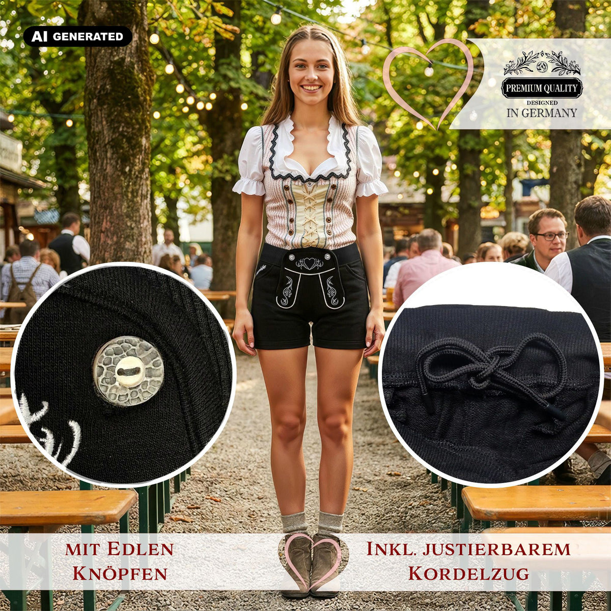 Steigenhöfer Trachten Joggingshorts HELENE