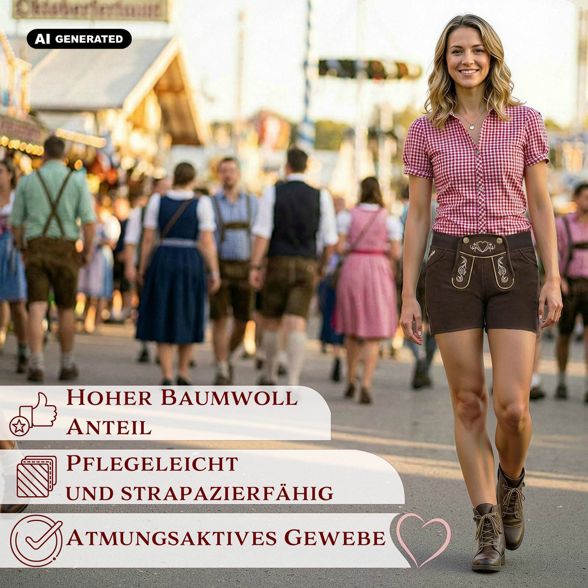 Steigenhöfer Trachten Joggingshorts HELENE