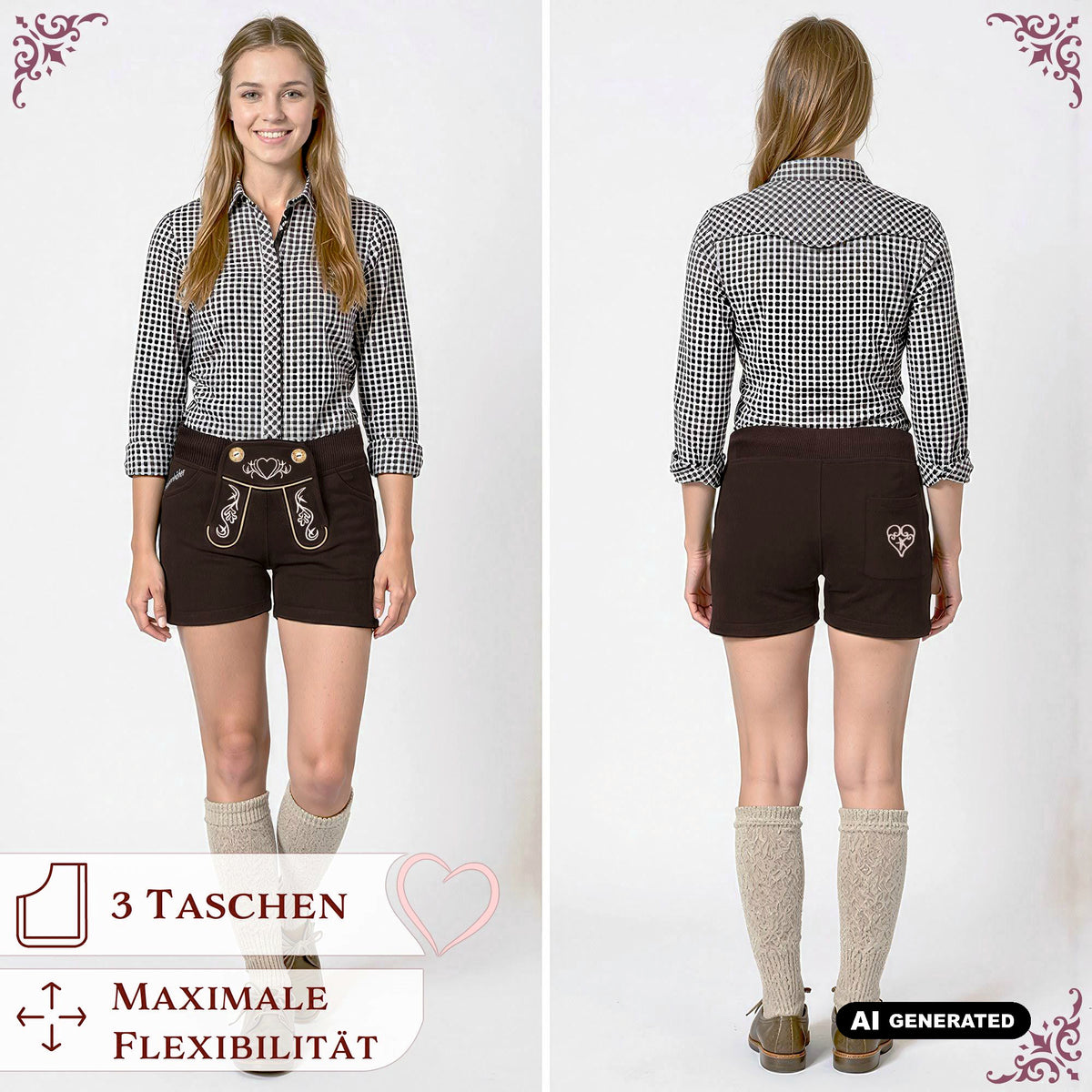 Steigenhöfer Trachten Joggingshorts HELENE