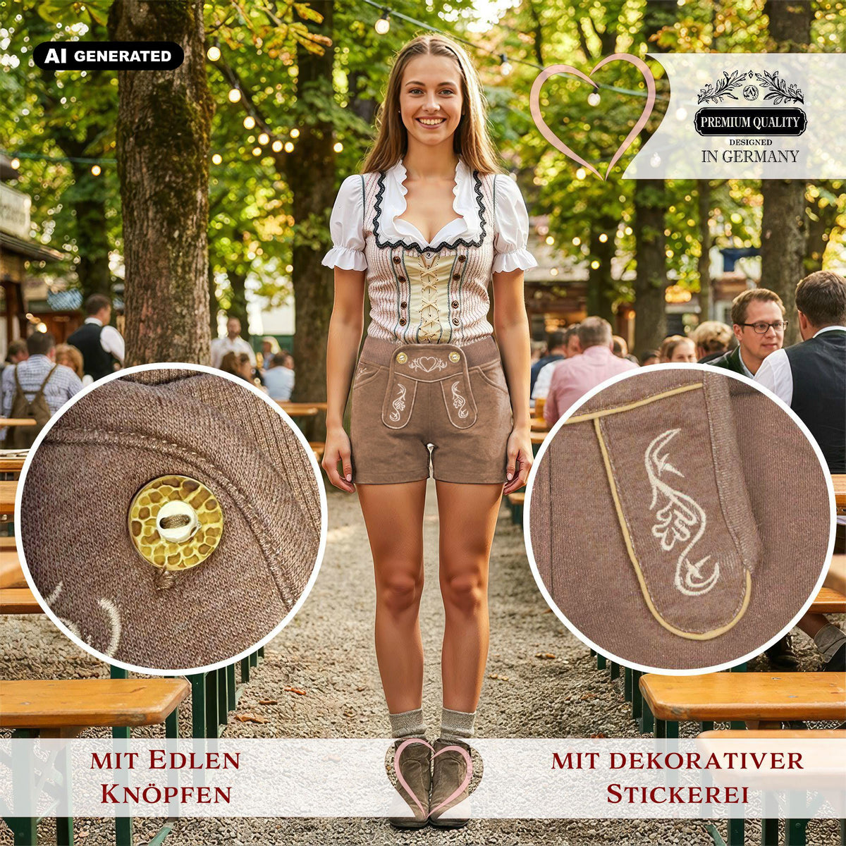Steigenhöfer Trachten Joggingshorts HELENE