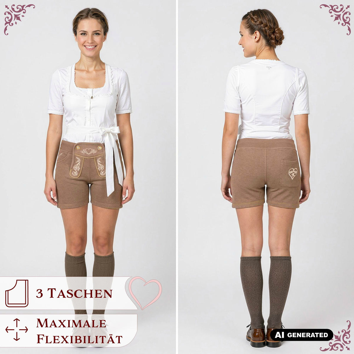Steigenhöfer Trachten Joggingshorts HELENE