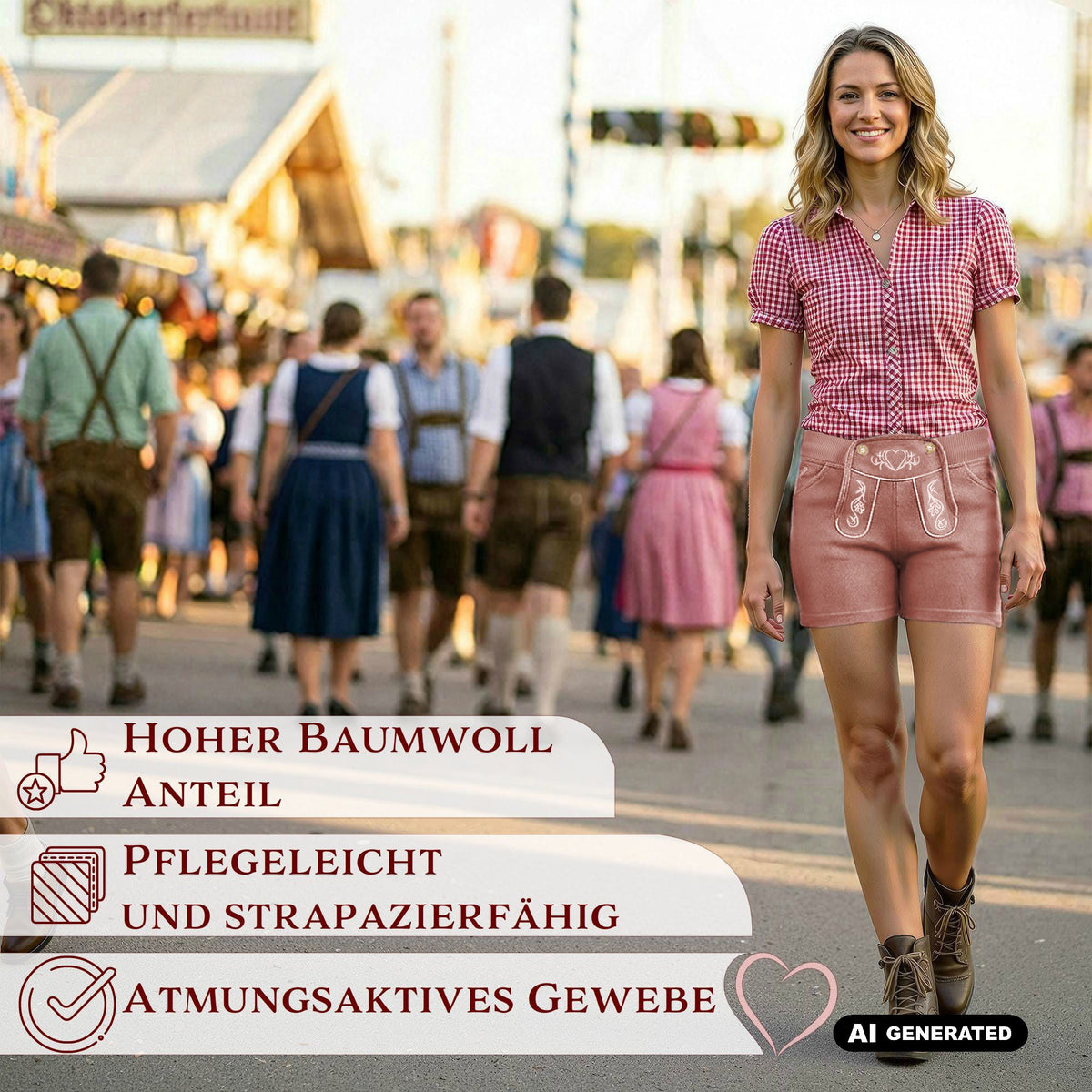 Steigenhöfer Trachten Joggingshorts HELENE