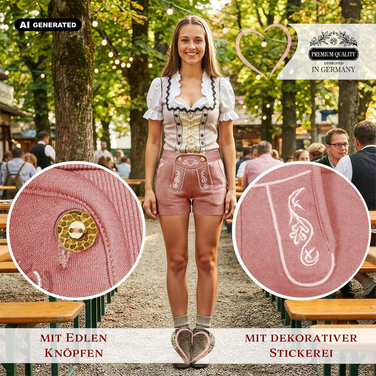 Steigenhöfer Trachten Joggingshorts HELENE