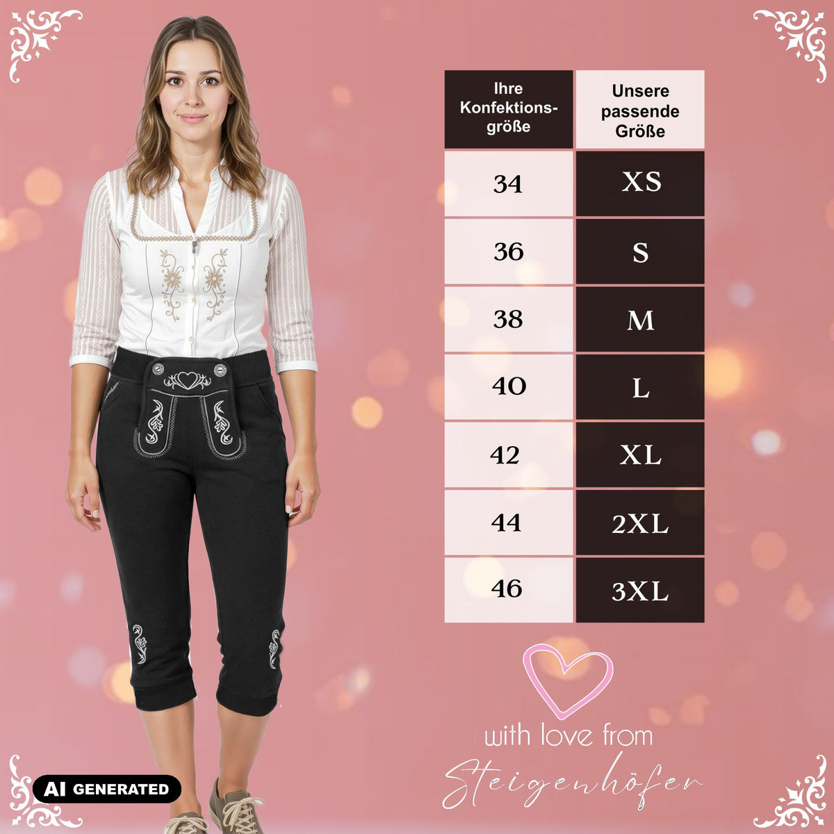 Steigenhöfer Trachten Joggingshorts HANNAH