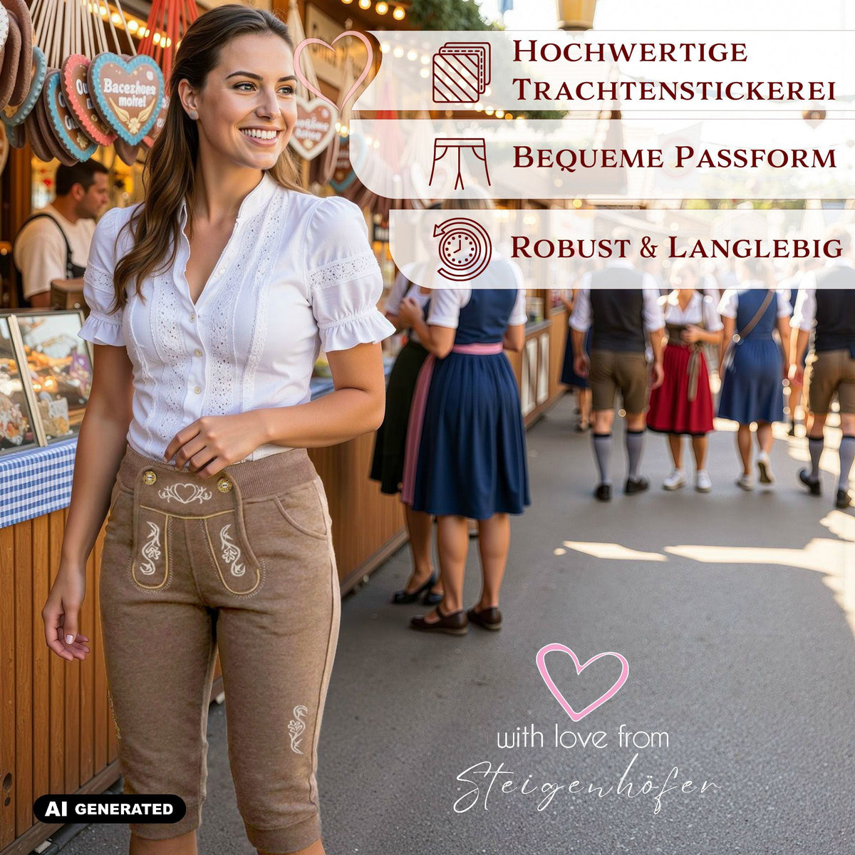 Steigenhöfer Trachten Joggingshorts HANNAH