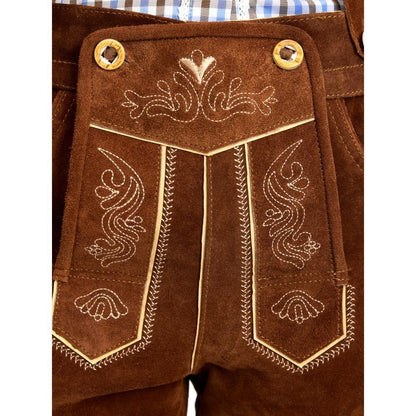 Steigenhöfer Traditionelle Lederhose für Damen mit Trägern
