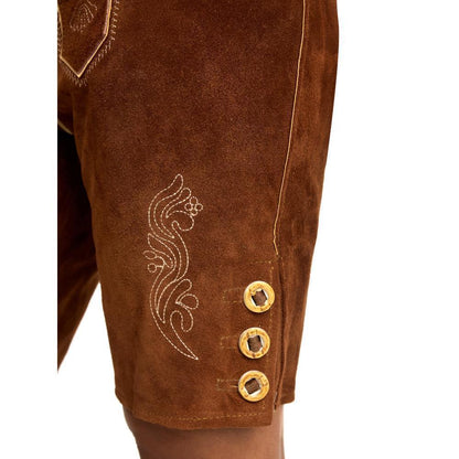 Steigenhöfer Traditionelle Lederhose für Damen mit Trägern