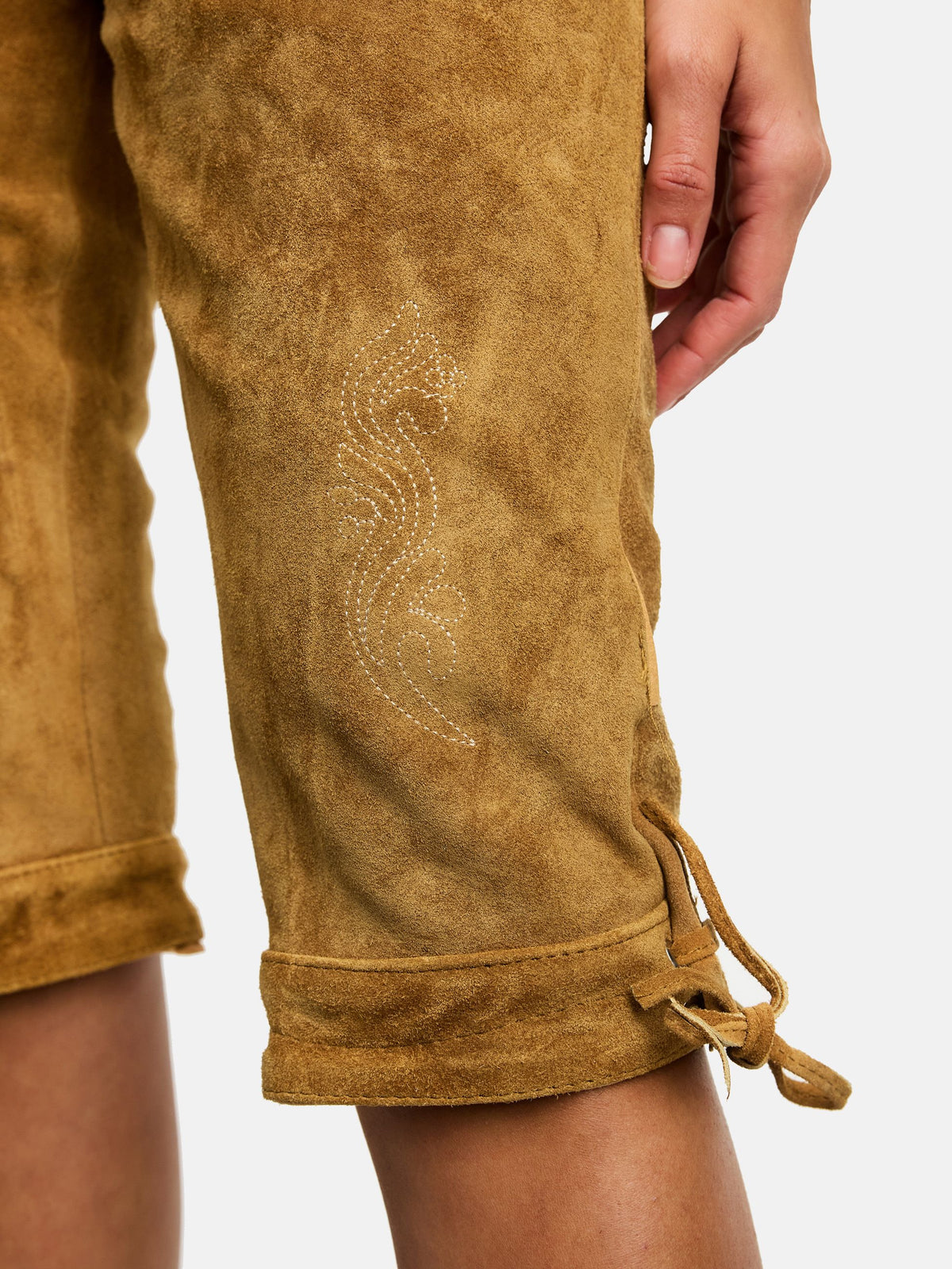 Steigenhöfer Traditionelle Lederhose für Damen mit Trägern