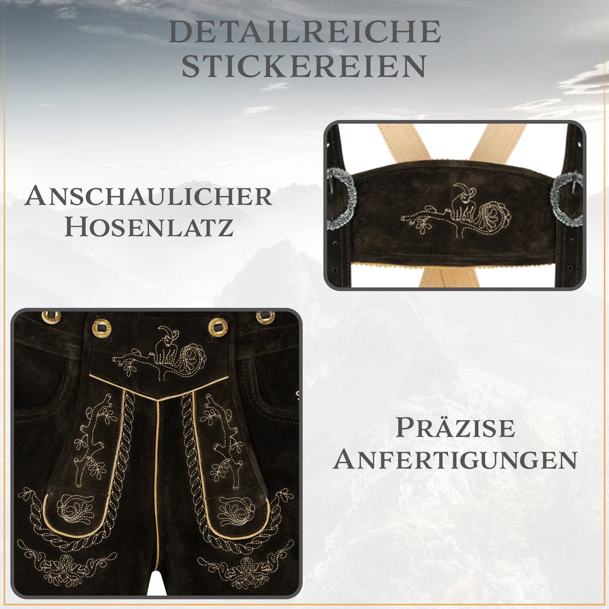 Steigenhöfer Lederhose Kniebund ALEXANDER