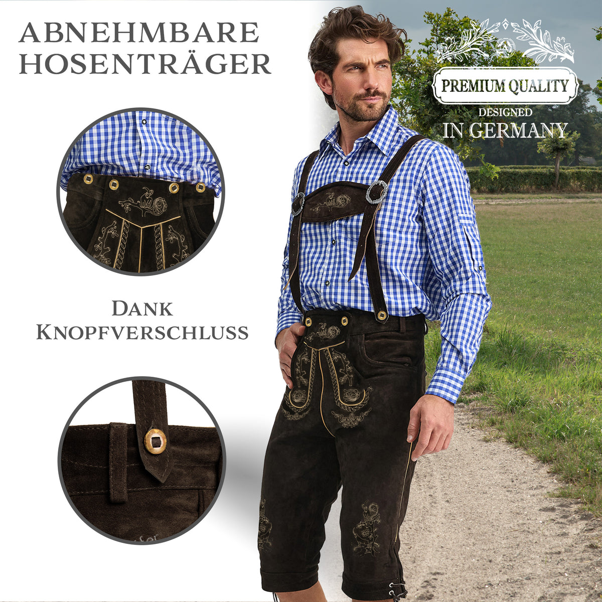 Steigenhöfer Lederhose Kniebund ALEXANDER
