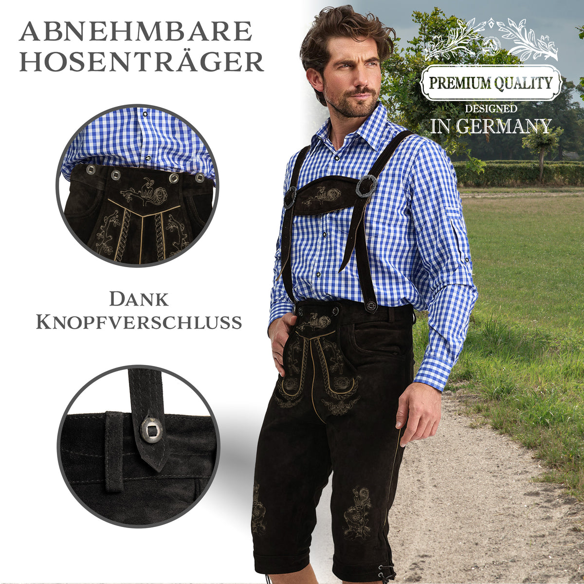 Steigenhöfer Lederhose Kniebund ALEXANDER