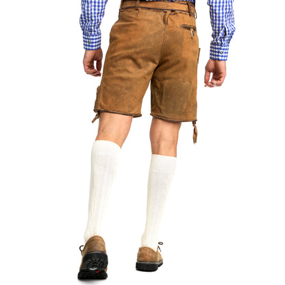 Steigenhöfer Traditionelle Lederhose im Antik-Look für Herren