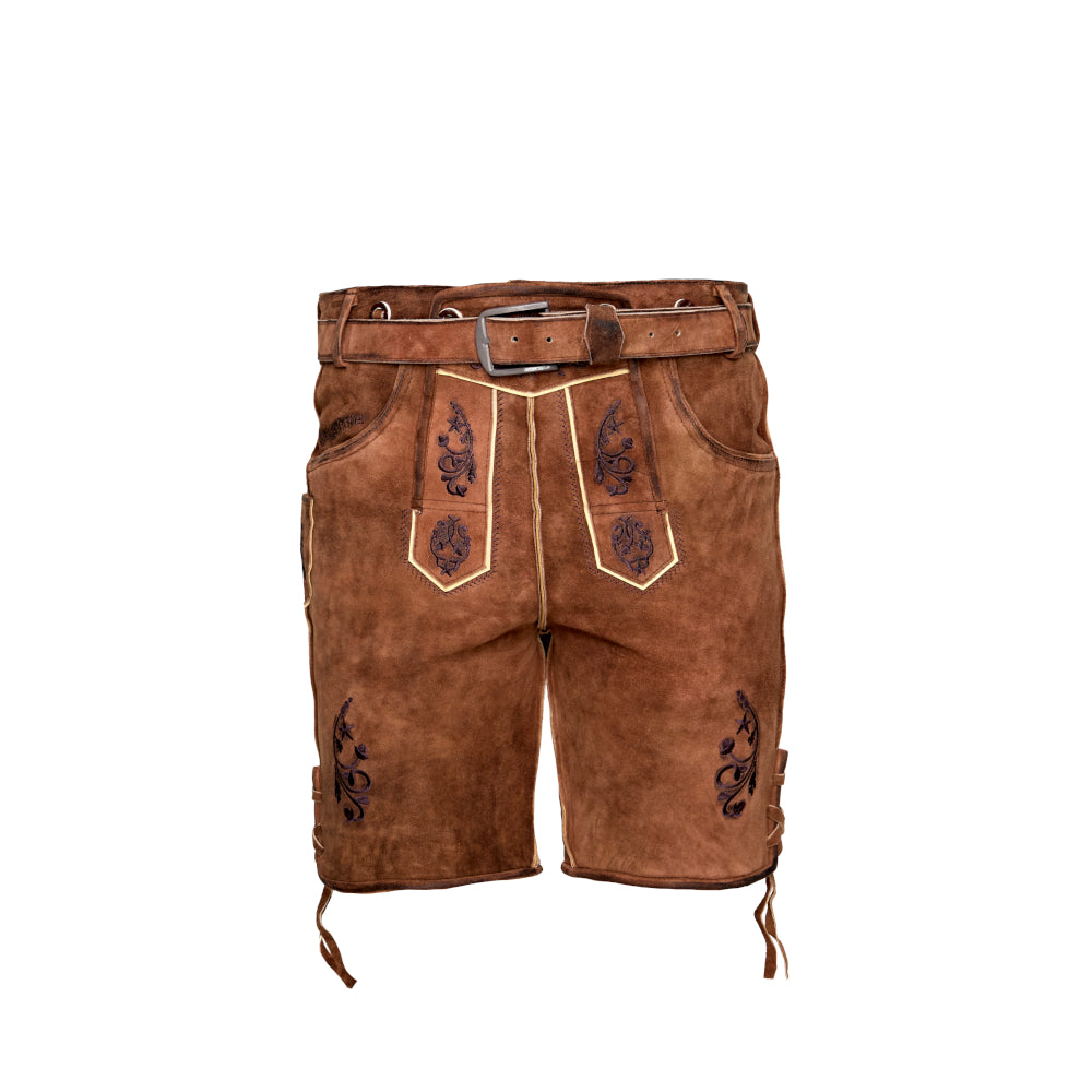 Steigenhöfer Traditionelle Lederhose aus Ziegenleder für Herren