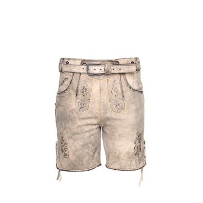 Steigenhöfer Traditionelle Lederhose im Antik-Look für Herren