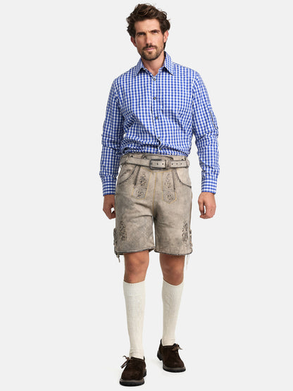 Steigenhöfer Traditionelle Lederhose im Antik-Look für Herren