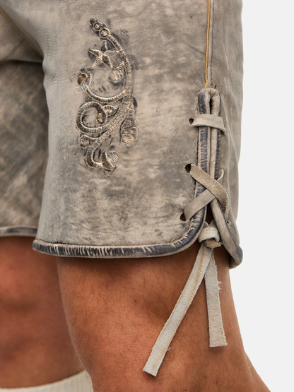 Steigenhöfer Traditionelle Lederhose im Antik-Look für Herren