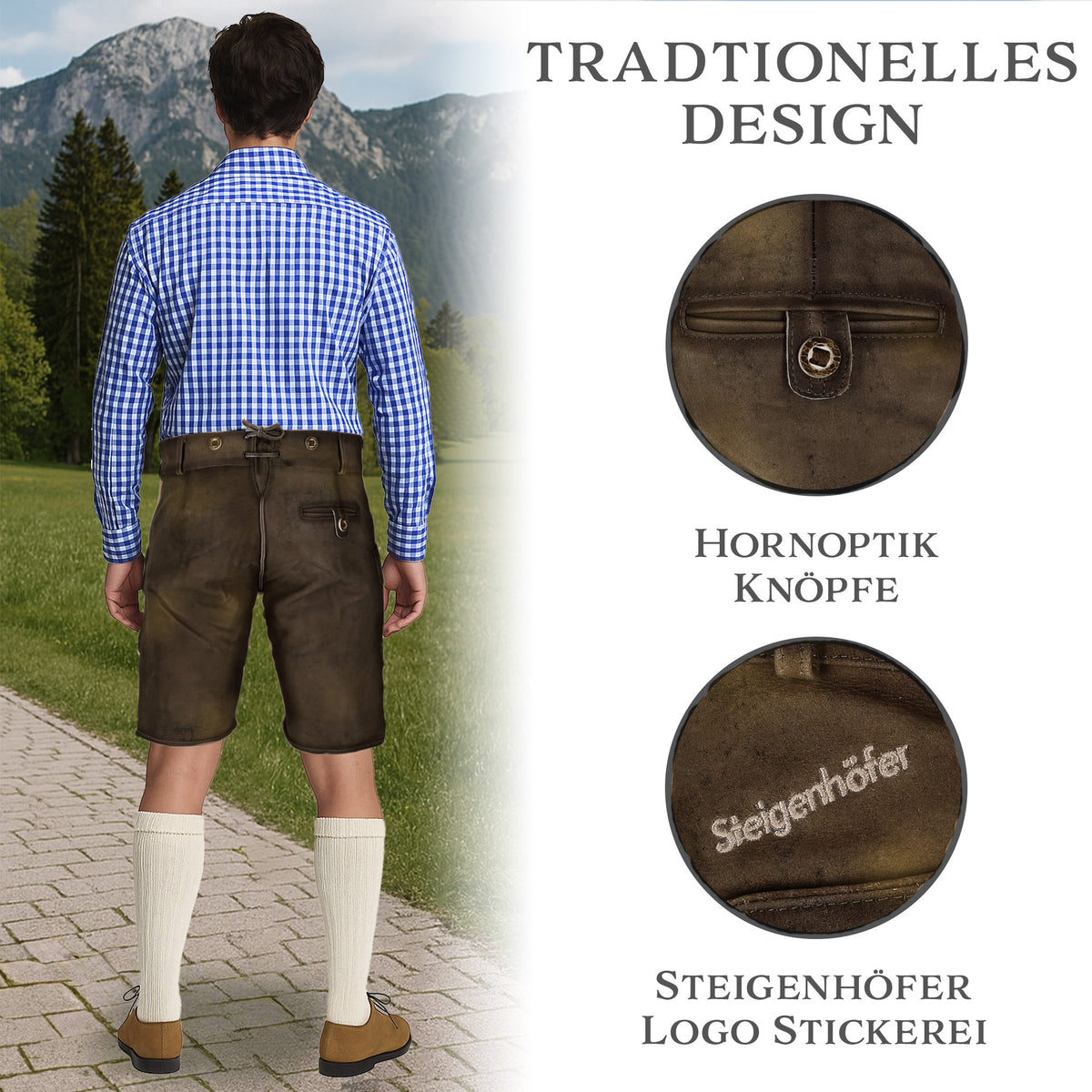 Steigenhöfer Vintage Lederhose FRANZ