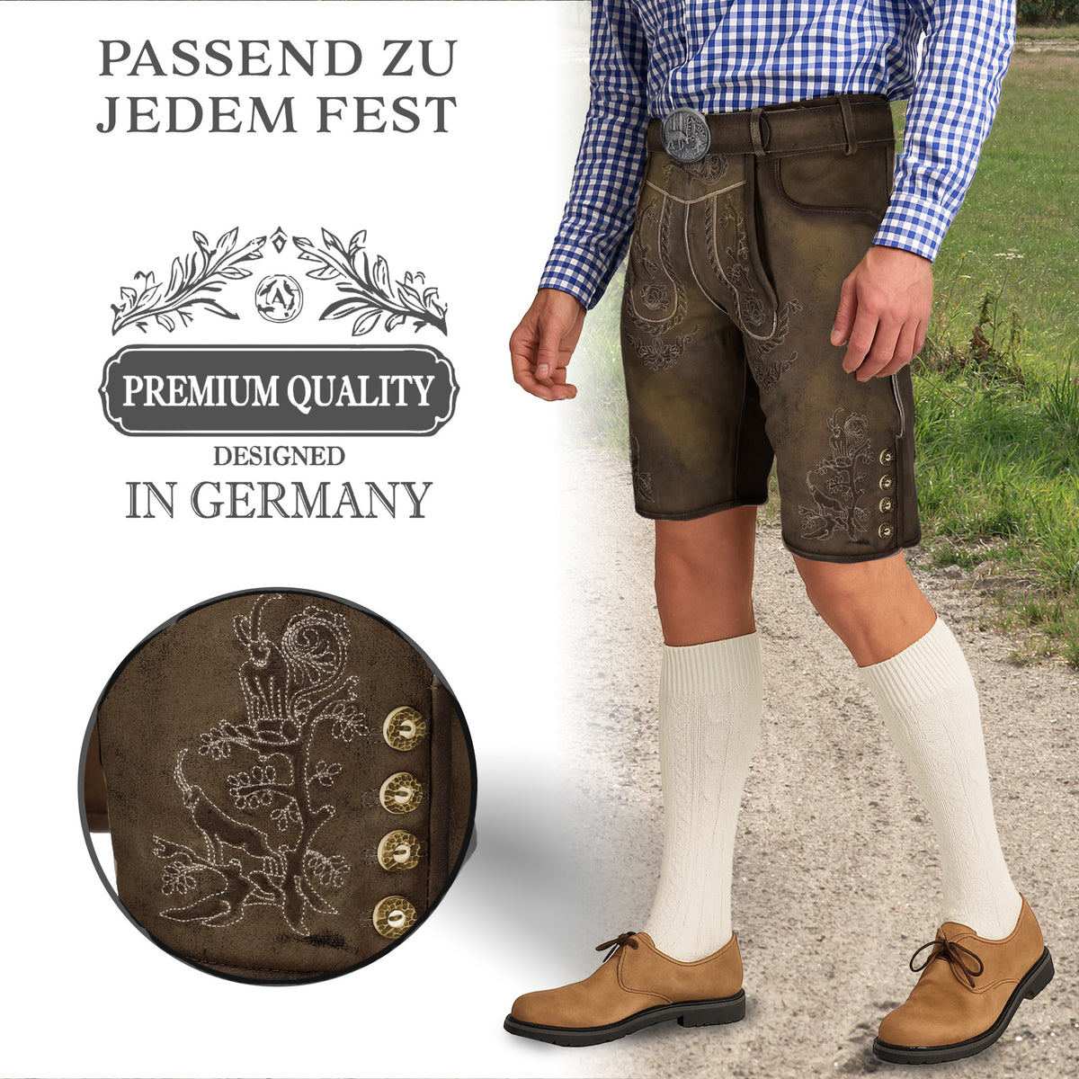Steigenhöfer Vintage Lederhose FRANZ