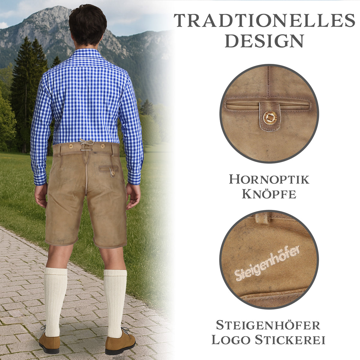 Steigenhöfer Vintage Lederhose FRANZ