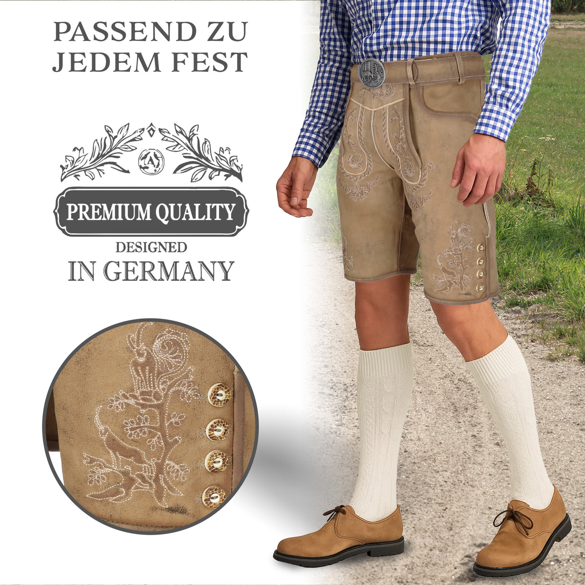 Steigenhöfer Vintage Lederhose FRANZ