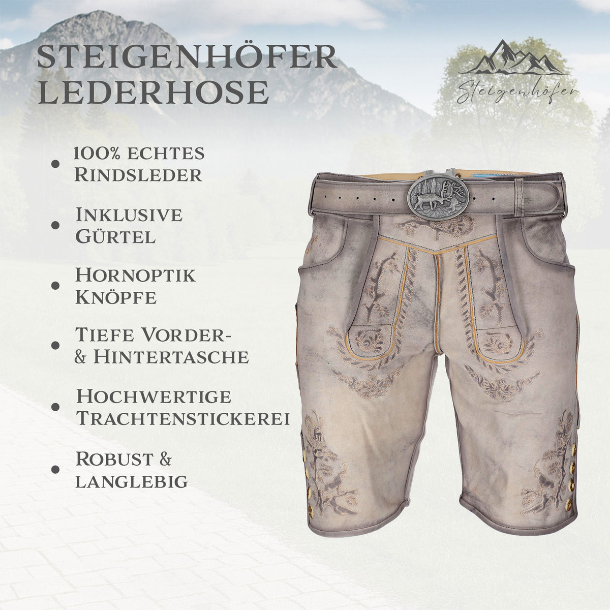 Steigenhöfer Vintage Lederhose FRANZ