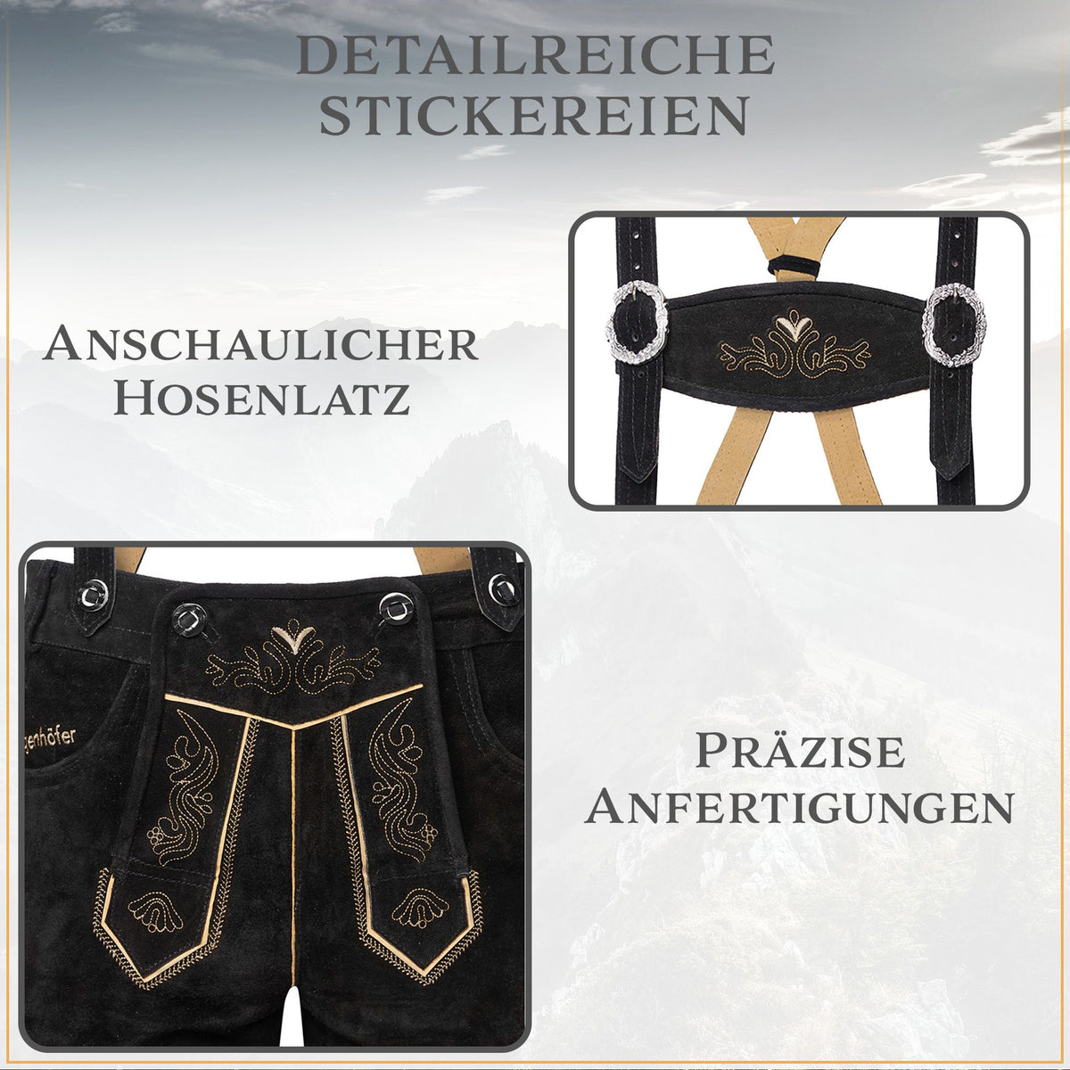 Steigenhöfer Lederhose Kniebund REINHOLD