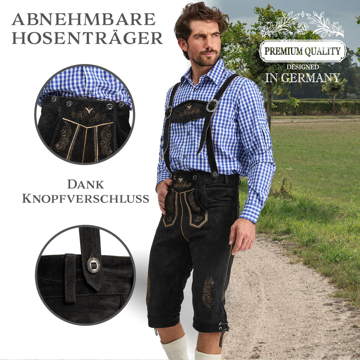 Steigenhöfer Lederhose Kniebund REINHOLD
