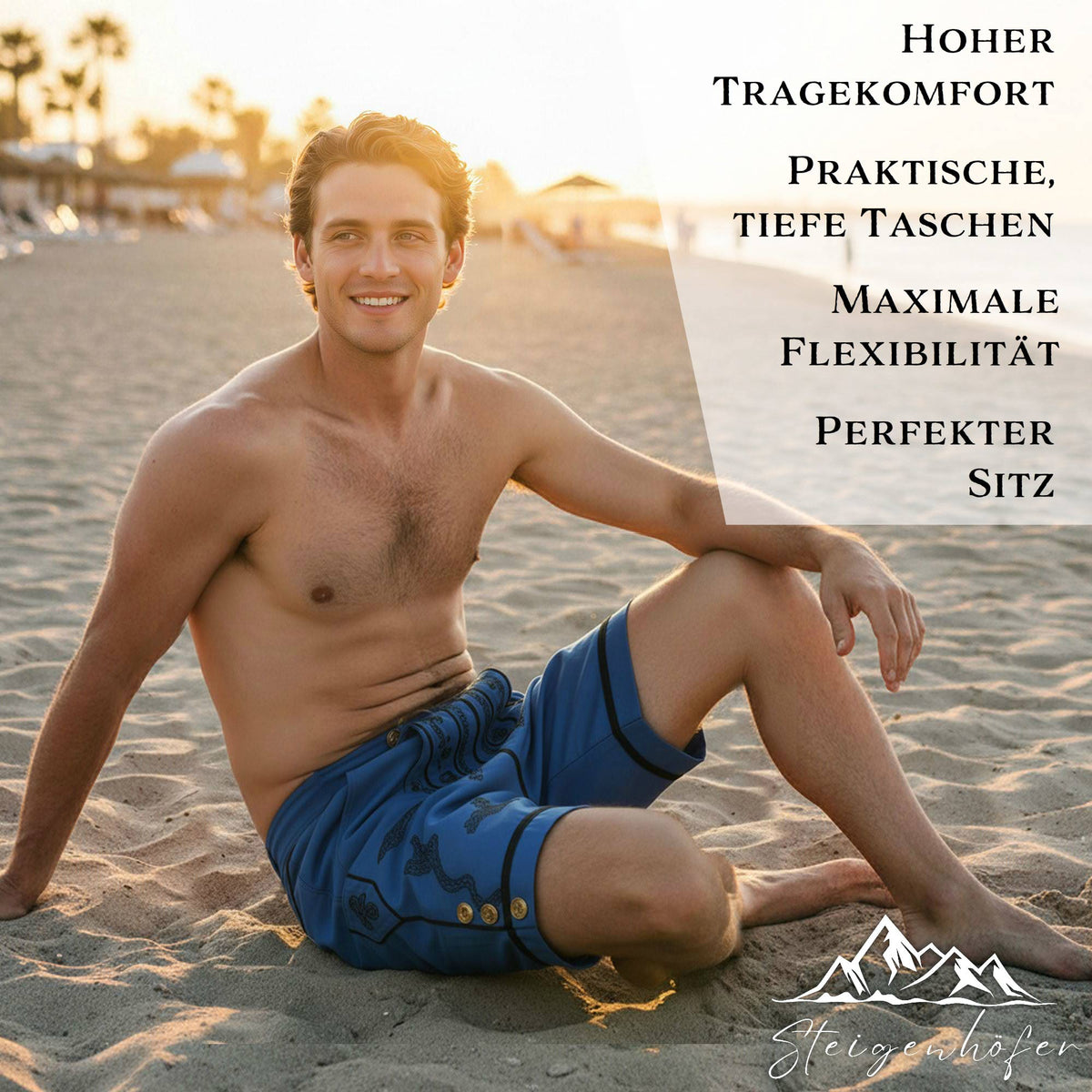 Steigenhöfer Badehose im Trachtenlook XAVER