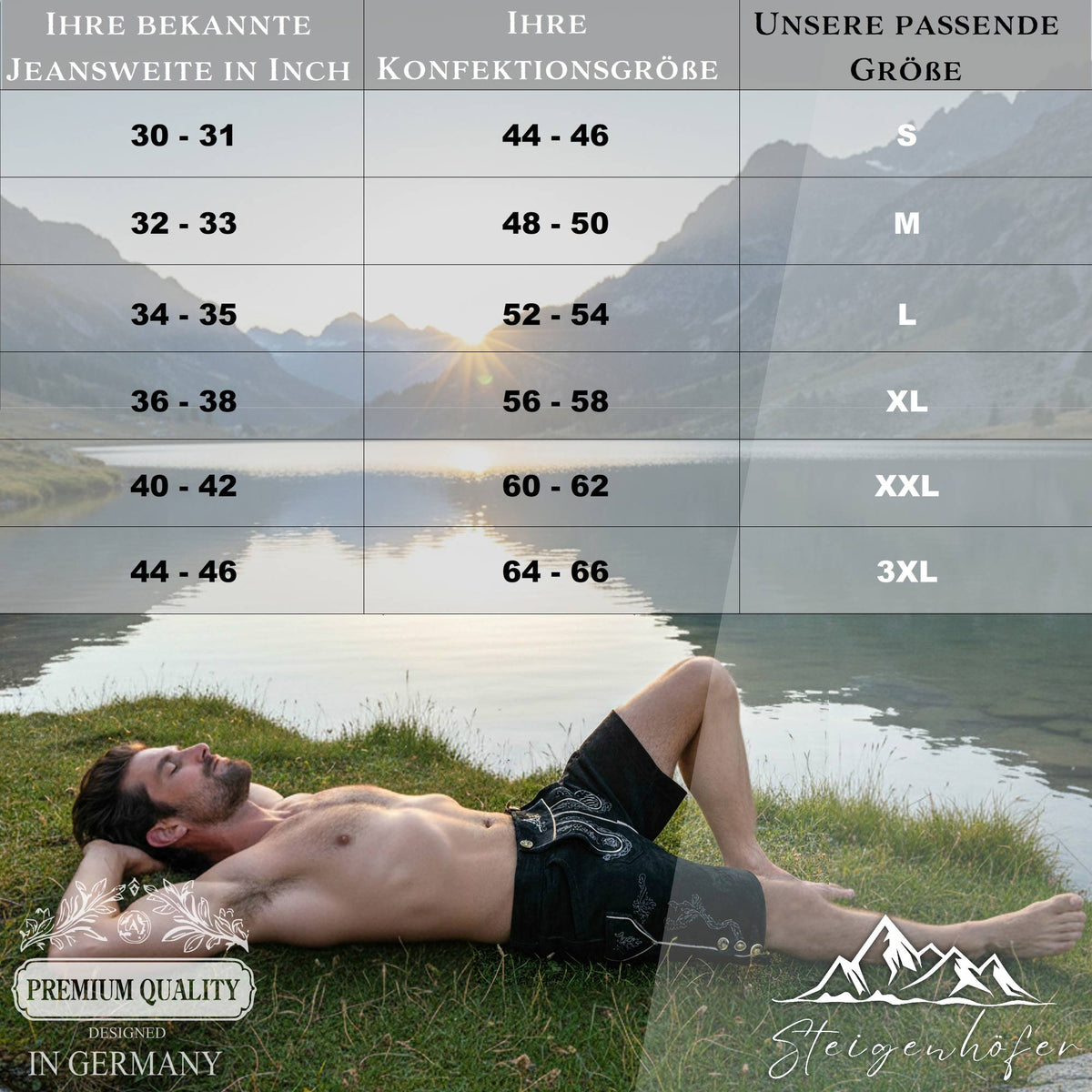 Steigenhöfer Badehose im Trachtenlook XAVER