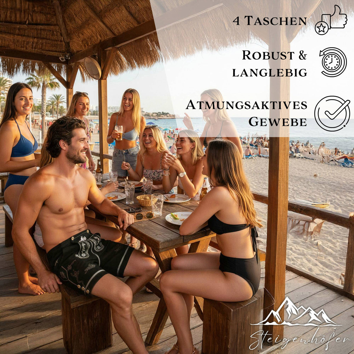 Steigenhöfer Badehose im Trachtenlook XAVER