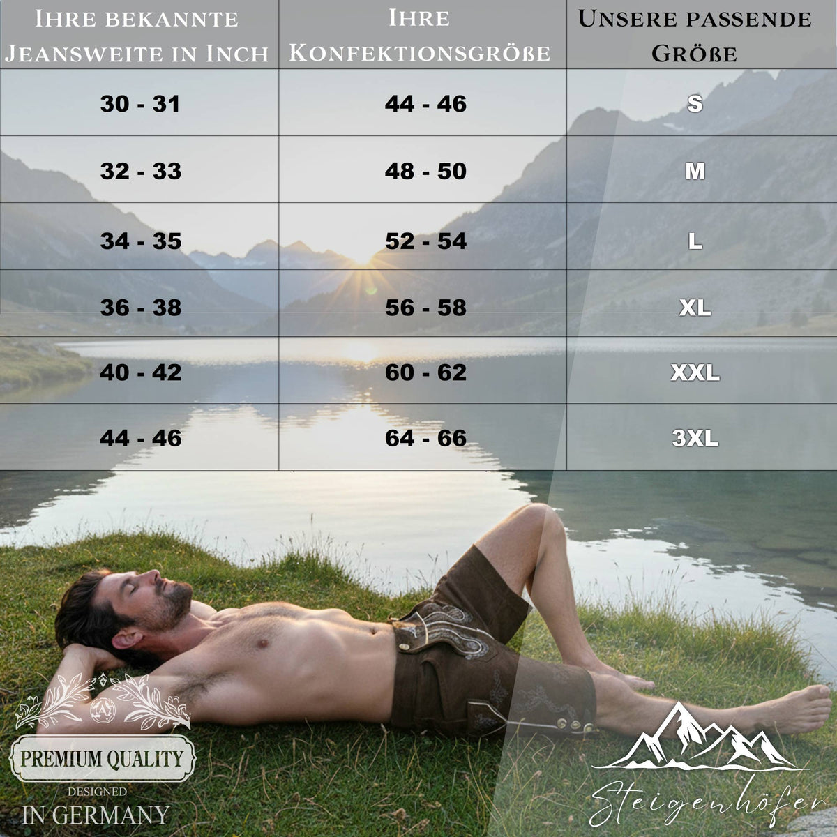 Steigenhöfer Badehose im Trachtenlook XAVER