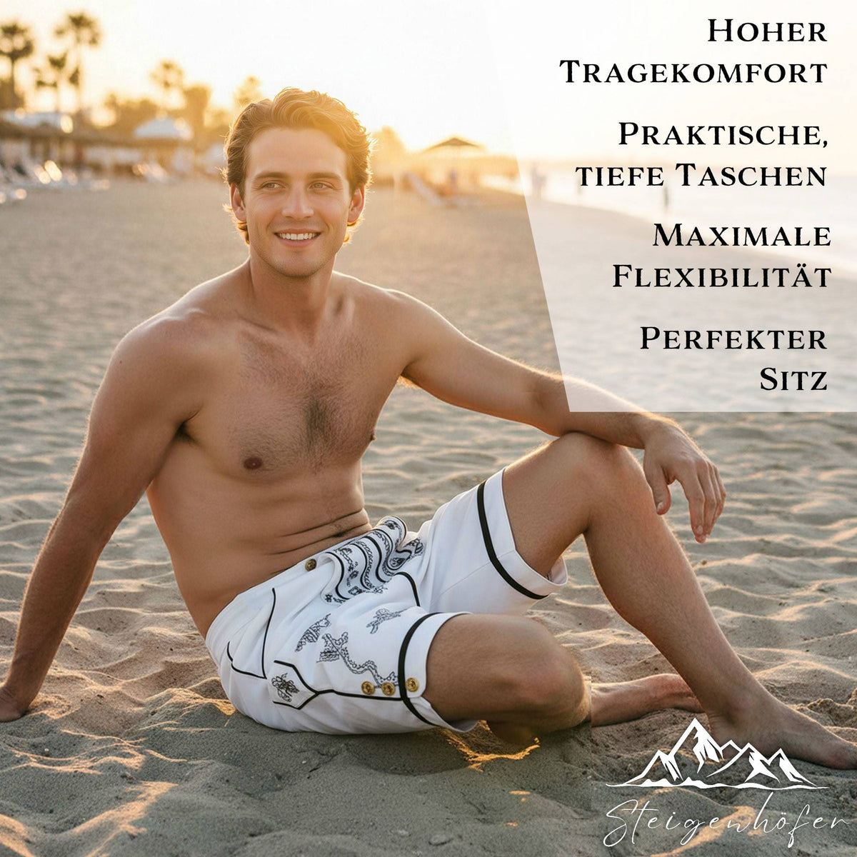 Steigenhöfer Badehose im Trachtenlook XAVER
