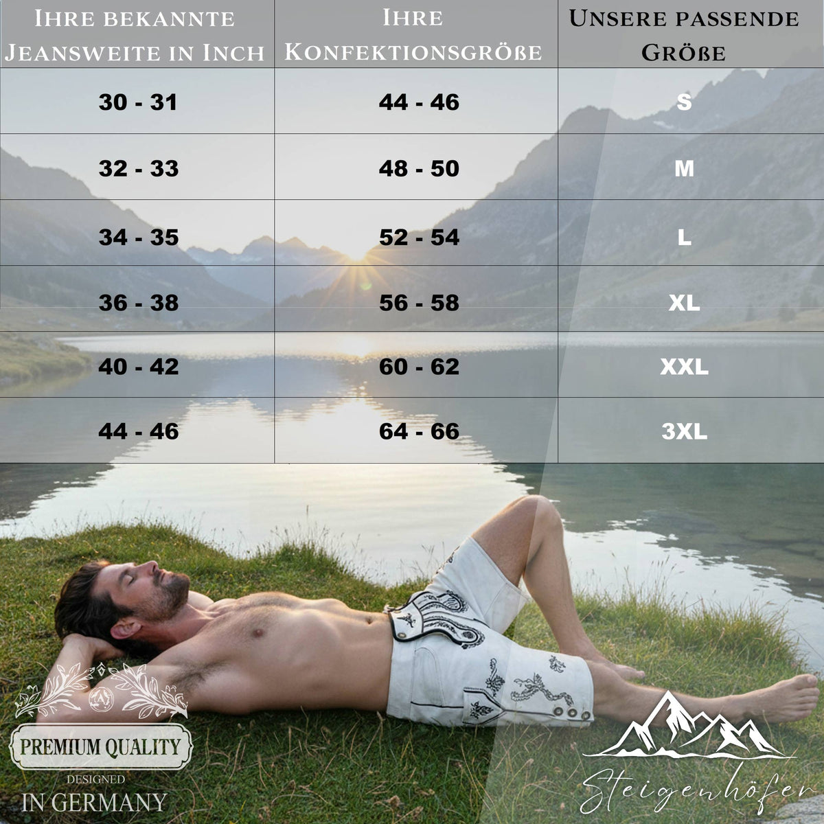 Steigenhöfer Badehose im Trachtenlook XAVER