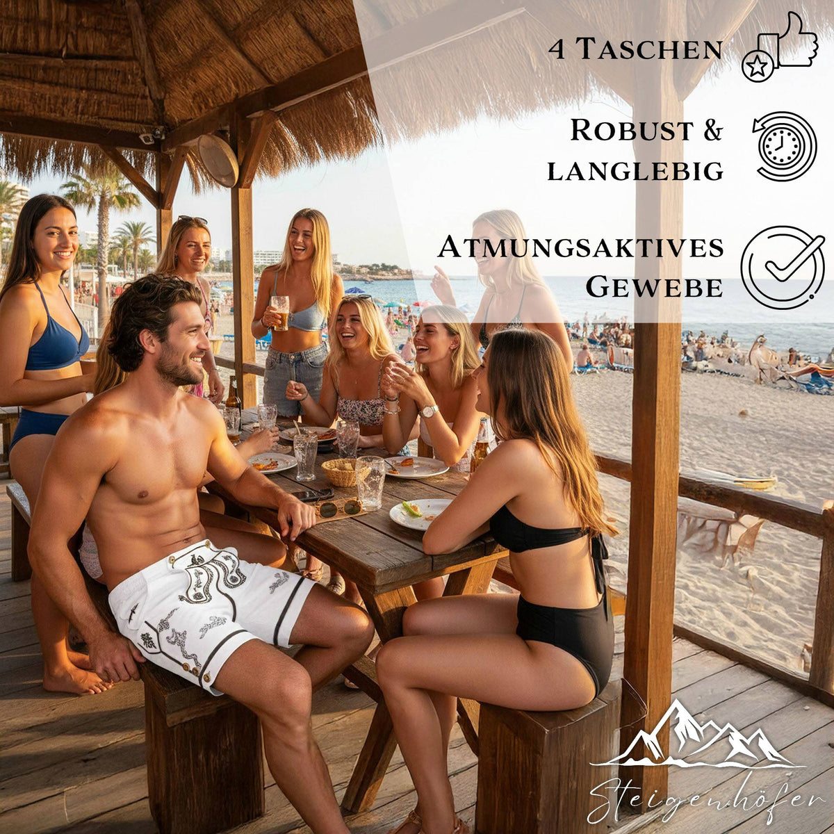 Steigenhöfer Badehose im Trachtenlook XAVER